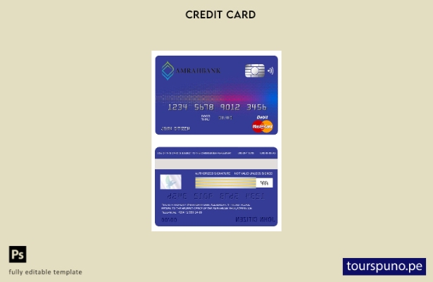 lista para imprimir la plantilla mastercard de Azerbaiyán Amrahbank